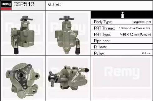 Remy DSP513 - Гидравлический насос, рулевое управление, ГУР autodnr.net