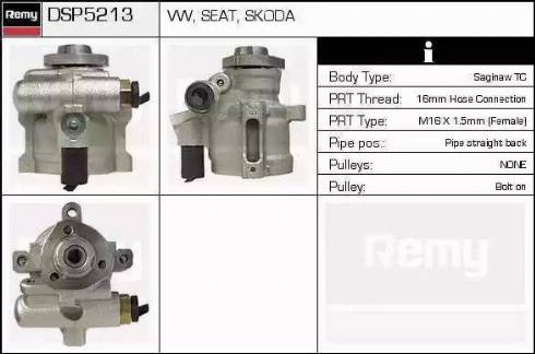 Remy DSP5213 - Гидравлический насос, рулевое управление, ГУР avtokuzovplus.com.ua