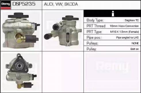 Remy DSP5235 - Гідравлічний насос, рульове управління, ГУР autocars.com.ua