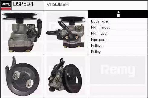 Remy DSP594 - Гідравлічний насос, рульове управління, ГУР autocars.com.ua