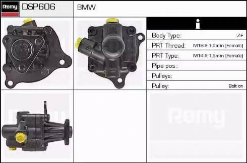 Remy DSP606 - Гідравлічний насос, рульове управління, ГУР autocars.com.ua