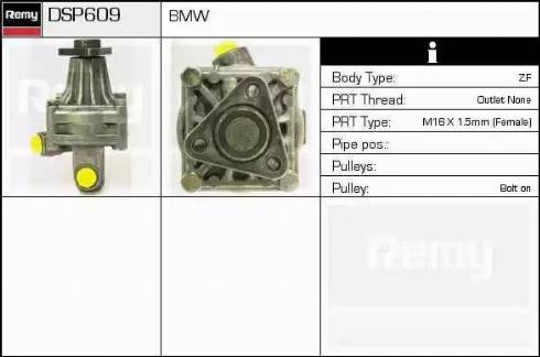 Remy DSP609 - Гідравлічний насос, рульове управління, ГУР autocars.com.ua