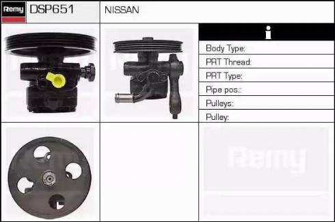 Remy DSP651 - Гідравлічний насос, рульове управління, ГУР autocars.com.ua