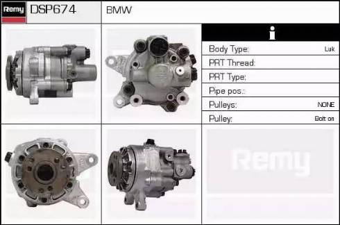 Remy DSP674 - Гідравлічний насос, рульове управління, ГУР autocars.com.ua