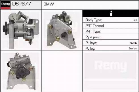 Remy DSP677 - Гідравлічний насос, рульове управління, ГУР autocars.com.ua