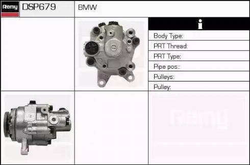 Remy DSP679 - Гідравлічний насос, рульове управління, ГУР autocars.com.ua