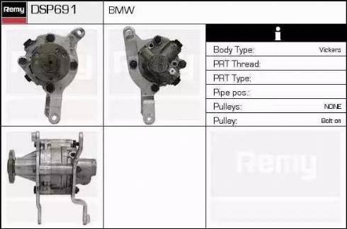 Remy DSP691 - Гідравлічний насос, рульове управління, ГУР autocars.com.ua