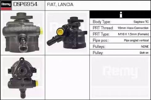 Remy DSP6954 - Гідравлічний насос, рульове управління, ГУР autocars.com.ua