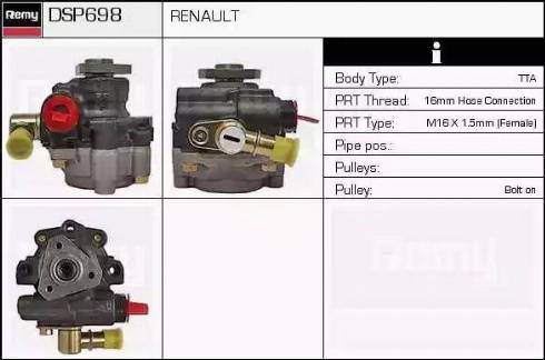 Remy DSP698 - Гидравлический насос, рулевое управление, ГУР avtokuzovplus.com.ua