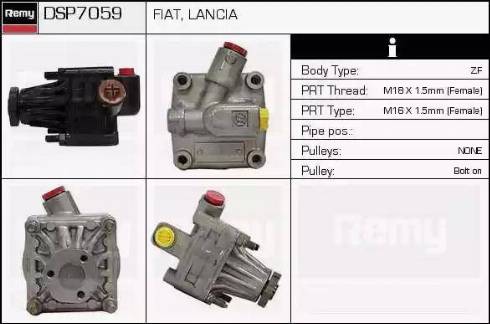 Remy DSP7059 - Гідравлічний насос, рульове управління, ГУР autocars.com.ua