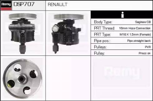 Remy DSP707 - Гидравлический насос, рулевое управление, ГУР autodnr.net