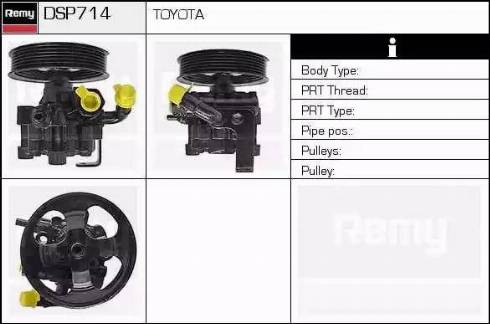 Remy DSP714 - Гідравлічний насос, рульове управління, ГУР autocars.com.ua