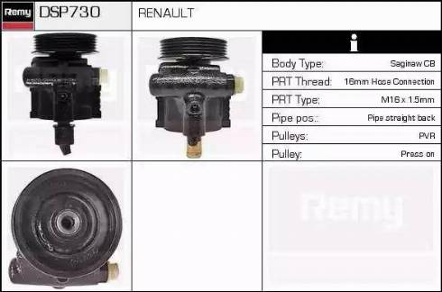 Remy DSP730 - Гідравлічний насос, рульове управління, ГУР autocars.com.ua