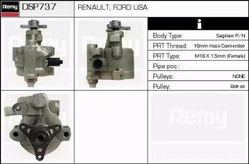 Remy DSP737 - Гидравлический насос, рулевое управление, ГУР autodnr.net