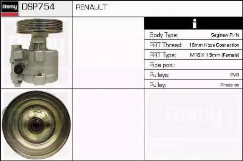 Remy DSP754 - Гидравлический насос, рулевое управление, ГУР autodnr.net