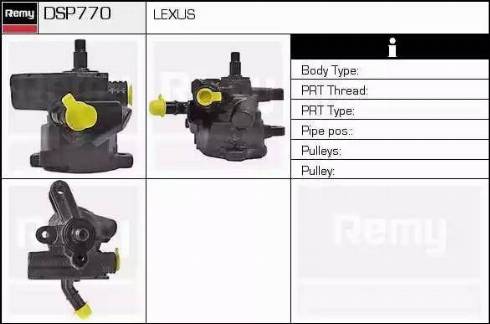 Remy DSP770 - Гідравлічний насос, рульове управління, ГУР autocars.com.ua