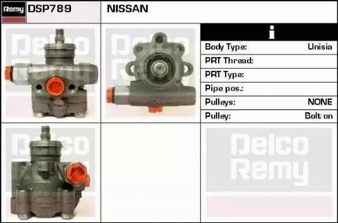 Remy DSP789 - Гідравлічний насос, рульове управління, ГУР autocars.com.ua