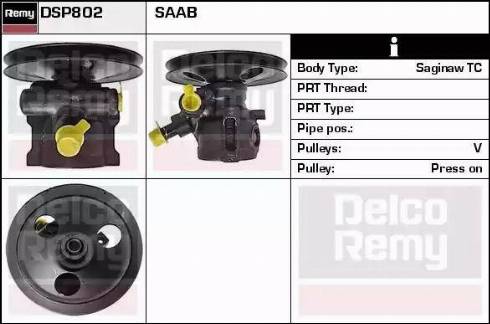 Remy DSP802 - Гідравлічний насос, рульове управління, ГУР autocars.com.ua