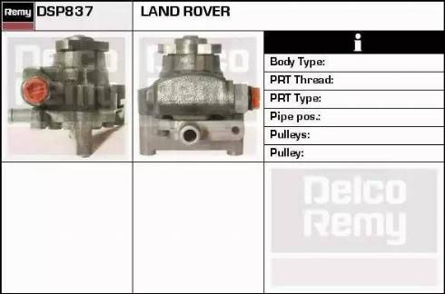 Remy DSP837 - Гідравлічний насос, рульове управління, ГУР autocars.com.ua