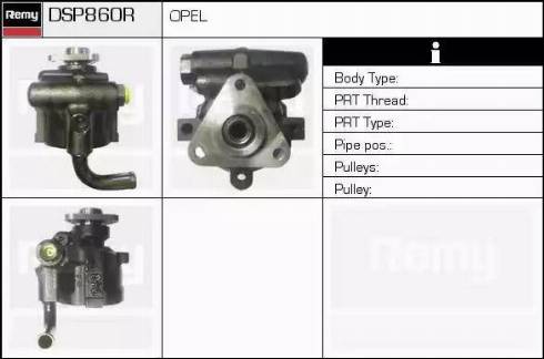 Remy DSP860R - Гідравлічний насос, рульове управління, ГУР autocars.com.ua