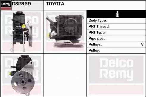 Remy DSP869 - Гидравлический насос, рулевое управление, ГУР autodnr.net