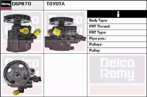 Remy DSP870 - Гідравлічний насос, рульове управління, ГУР autocars.com.ua