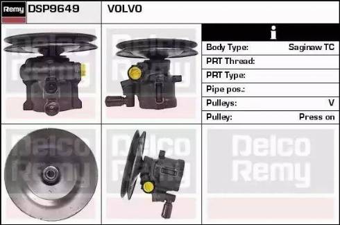 Remy DSP9649 - Гидравлический насос, рулевое управление, ГУР avtokuzovplus.com.ua