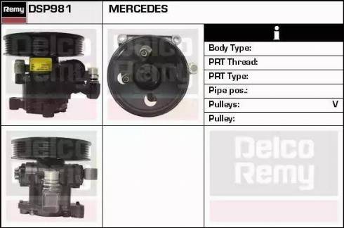 Remy DSP981 - Гидравлический насос, рулевое управление, ГУР autodnr.net