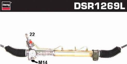 Remy DSR1269L - Рульовий механізм, рейка autocars.com.ua