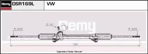 Remy DSR169L - Рульовий механізм, рейка autocars.com.ua