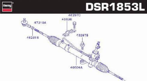 Remy DSR1853L - Рульовий механізм, рейка autocars.com.ua