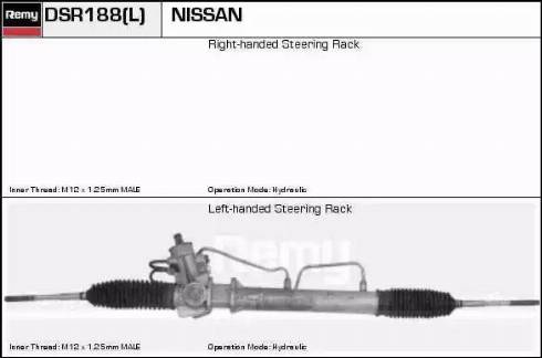 Remy DSR188L - Рульовий механізм, рейка autocars.com.ua