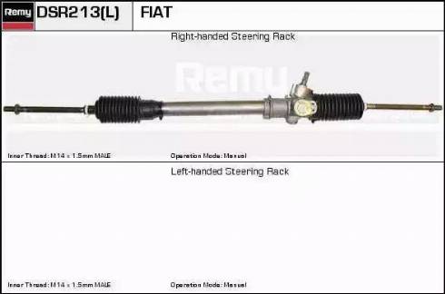 Remy DSR213L - Рульовий механізм, рейка autocars.com.ua