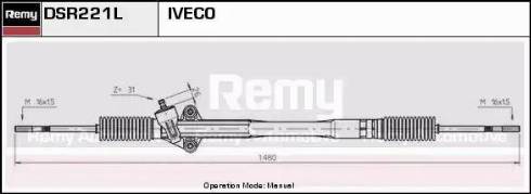 Remy DSR221L - Рульовий механізм, рейка autocars.com.ua