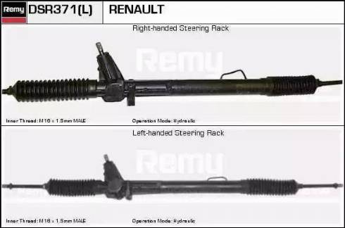 Remy DSR371L - Рульовий механізм, рейка autocars.com.ua