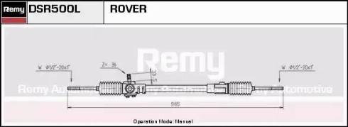 Remy DSR500L - Рульовий механізм, рейка autocars.com.ua