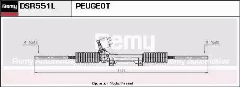 Remy DSR551L - Рульовий механізм, рейка autocars.com.ua