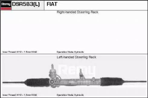 Remy DSR583L - Рульовий механізм, рейка autocars.com.ua