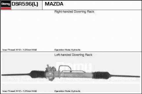 Remy DSR596L - Рульовий механізм, рейка autocars.com.ua