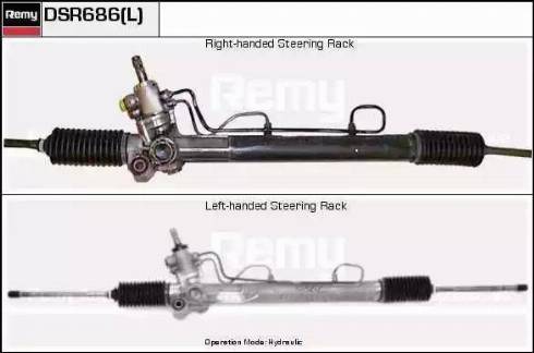 Remy DSR686L - Рульовий механізм, рейка autocars.com.ua