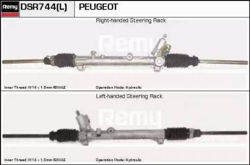 Remy DSR744L - Рульовий механізм, рейка autocars.com.ua