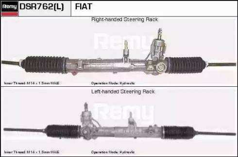 Remy DSR762L - Рулевой механизм, рейка avtokuzovplus.com.ua