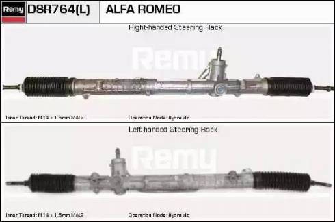 Remy DSR764L - Рульовий механізм, рейка autocars.com.ua