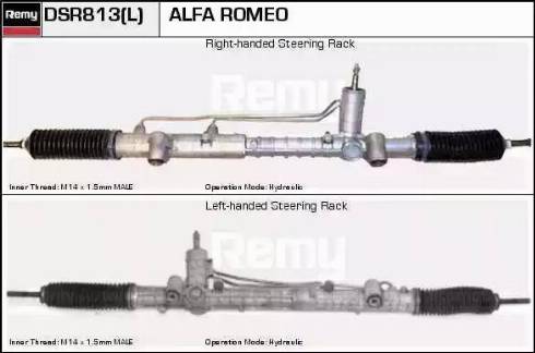 Remy DSR813L - Рульовий механізм, рейка autocars.com.ua