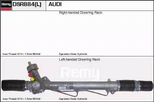 Remy DSR884L - Рулевой механизм, рейка autodnr.net