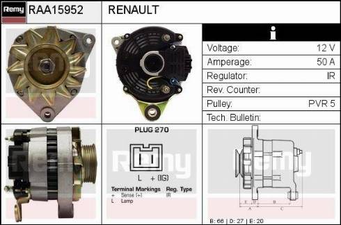 Remy RAA15952 - Генератор autodnr.net