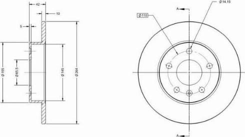 Remy RAD1021C - Гальмівний диск autocars.com.ua