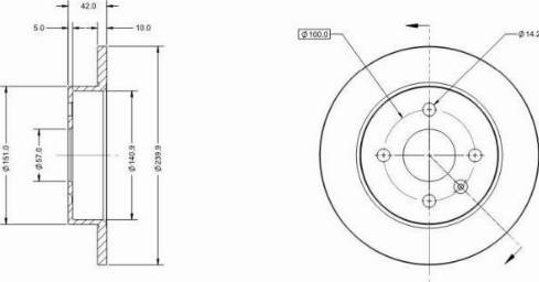 Remy RAD1033C - Тормозной диск avtokuzovplus.com.ua