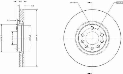 Remy RAD1056C - Тормозной диск avtokuzovplus.com.ua