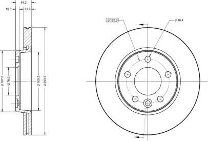 Remy RAD1066C - Тормозной диск autodnr.net